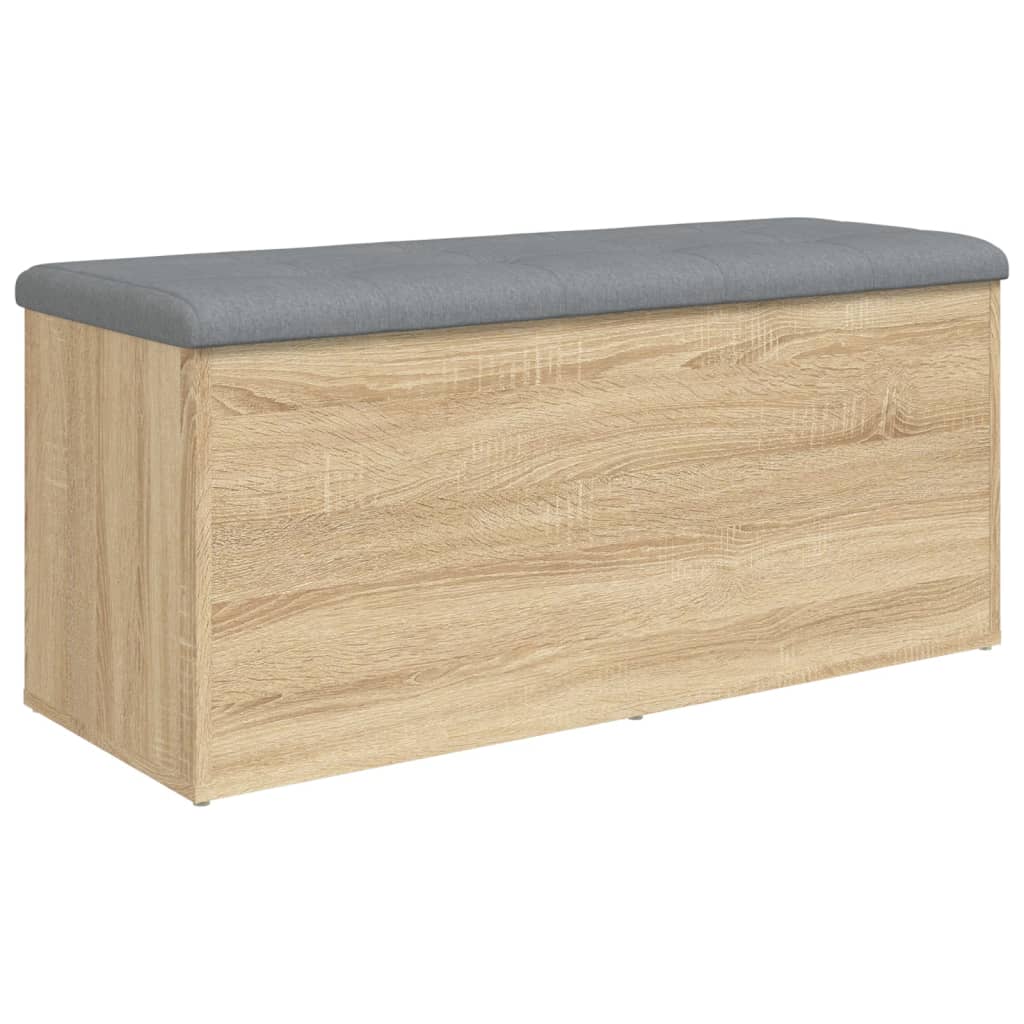 vidaXL Sitzbank mit Stauraum Sonoma-Eiche 102x42x45 cm Holzwerkstoff