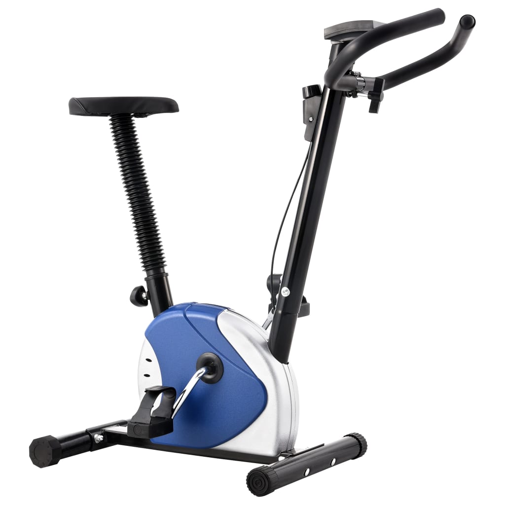 vidaXL Heimtrainer mit Riemenantrieb Blau