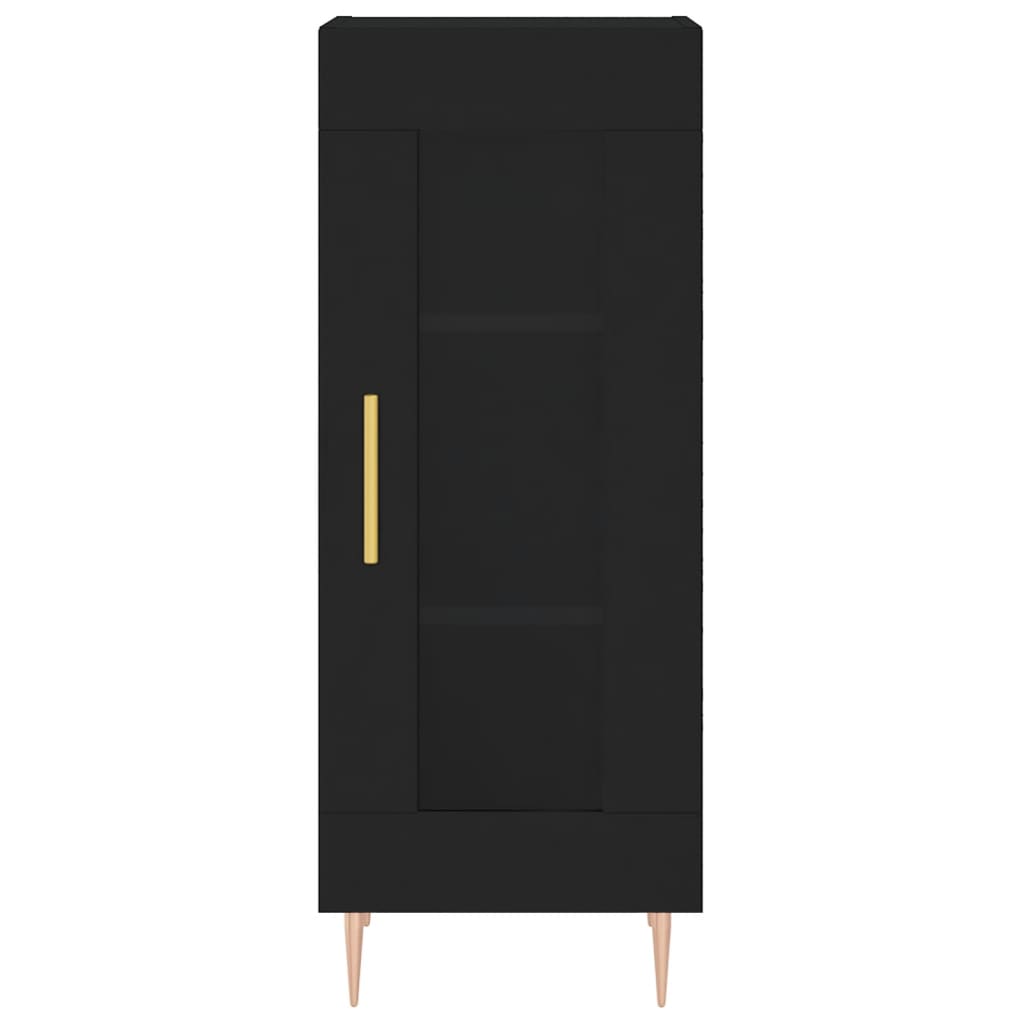 vidaXL Highboard Schwarz 34,5x34x180 cm Holzwerkstoff