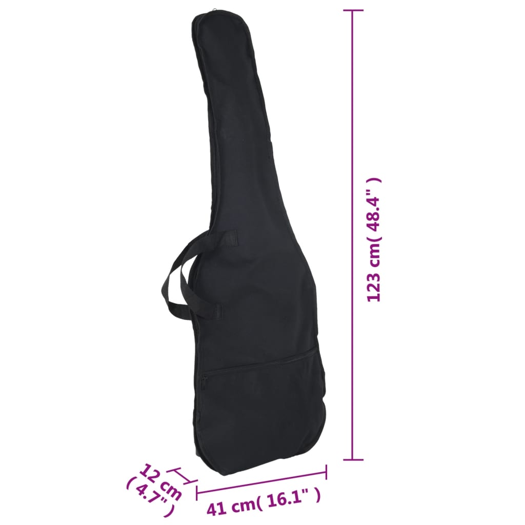 vidaXL E-Bass für Anfänger mit Tasche Schwarz 4/4 46"