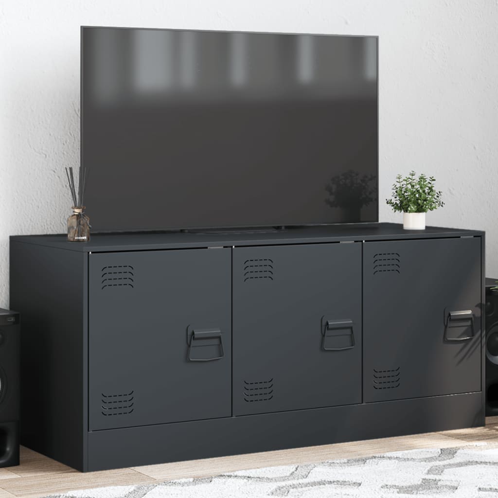 vidaXL TV-Schrank Anthrazit 99x39x44 cm Stahl