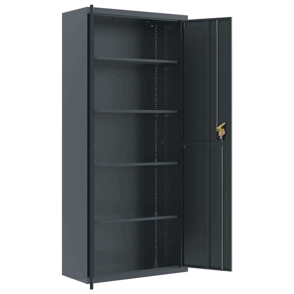 vidaXL Aktenschrank Anthrazit 90x40x200 cm Stahl