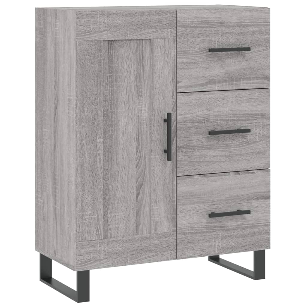 vidaXL Highboard Grau Sonoma 69,5x34x180 cm Holzwerkstoff