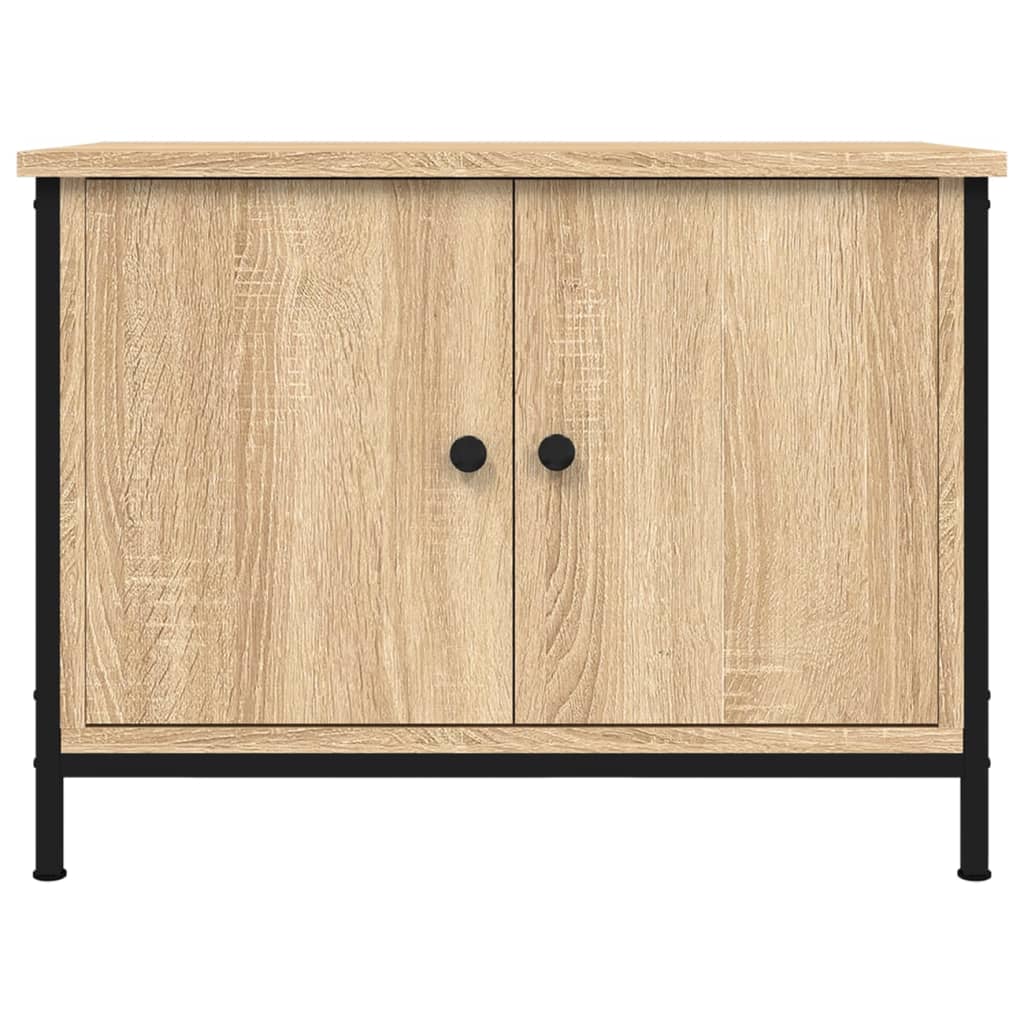 vidaXL TV-Schrank mit Türen Sonoma-Eiche 60x35x45 cm Holzwerkstoff