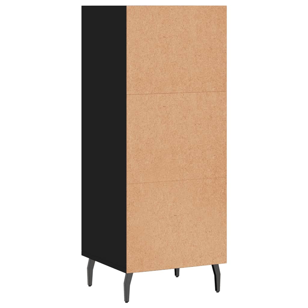 vidaXL Sideboard Schwarz 34,5x32,5x90 cm Holzwerkstoff