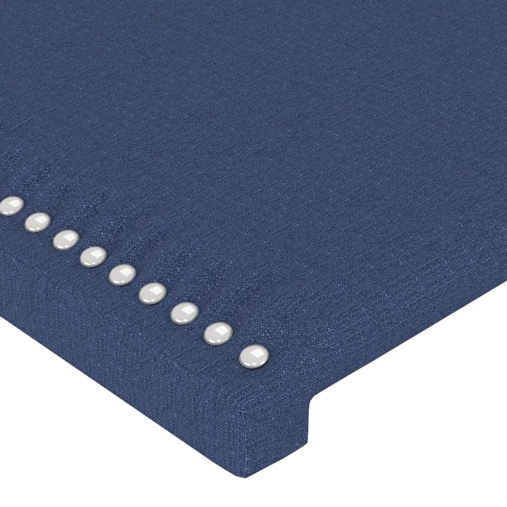 vidaXL Kopfteile 4 Stk. Blau 100x5x78/88 cm Stoff