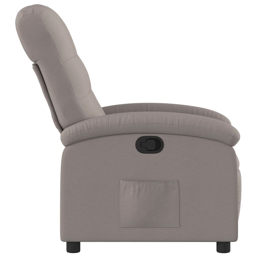 vidaXL Relaxsessel Taupe Stoff