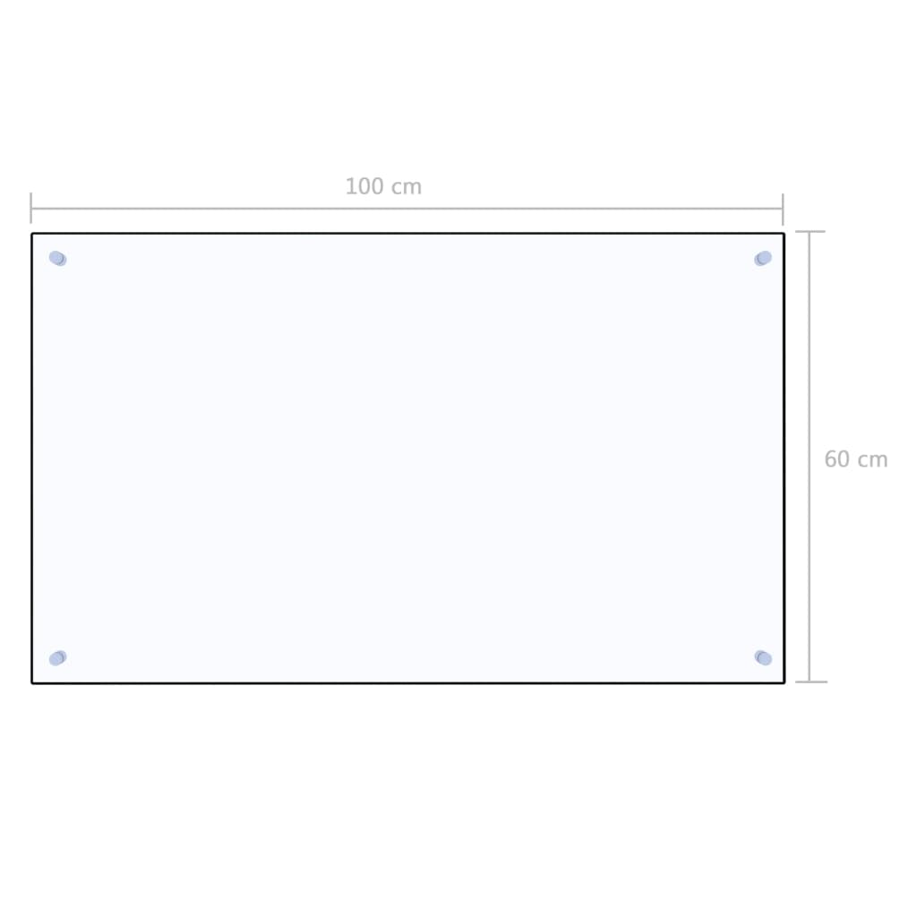 vidaXL Küchenrückwand Transparent 100×60 cm Hartglas