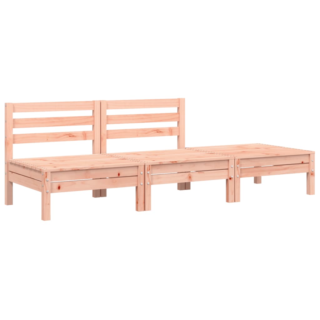 vidaXL Gartensofa mit Kissen und Hocker 2-Sitzer