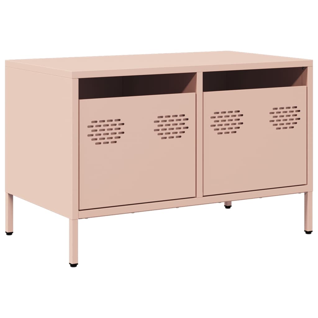 vidaXL TV-Schrank Rosa 68x39x43,5 cm Kaltgewalzter Stahl