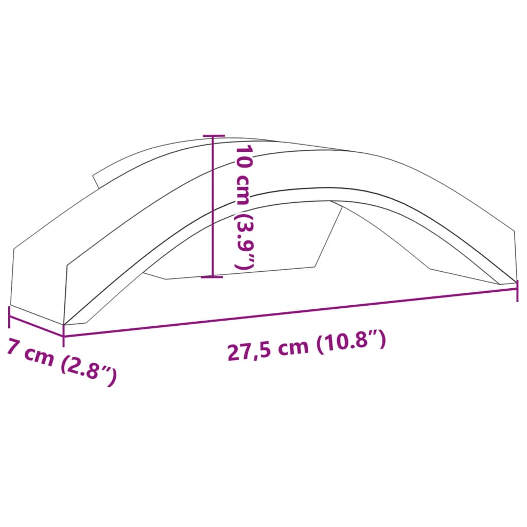 vidaXL LED-Außenwandleuchten 2 Stk. Weiß Aluminiumdruckguss