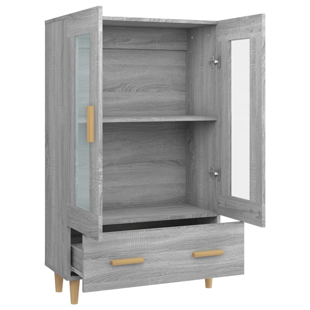 vidaXL Highboard Grau Sonoma 70x31x115 cm Holzwerkstoff