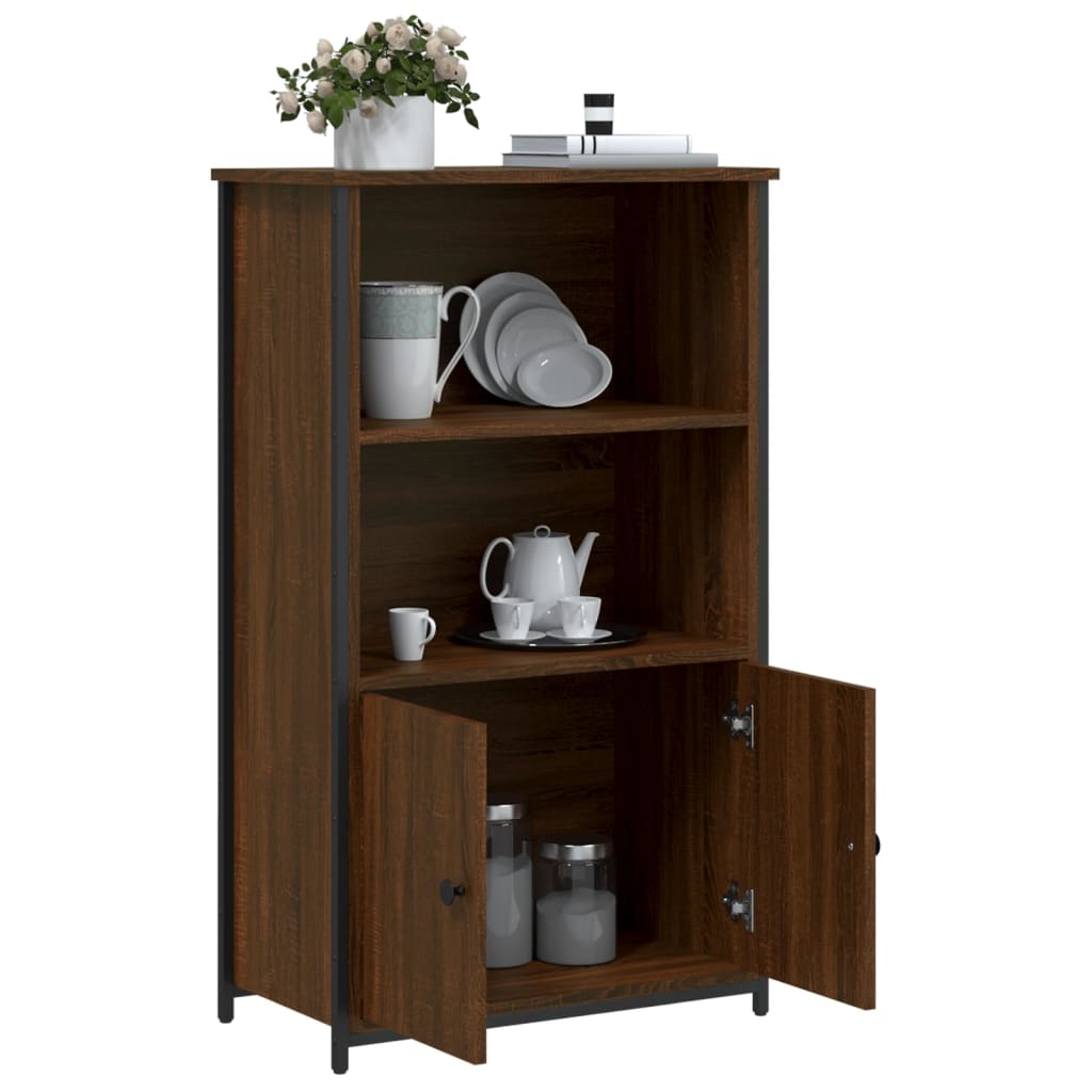 vidaXL Highboard Braun Eichen-Optik 62x32x103,5 cm Holzwerkstoff