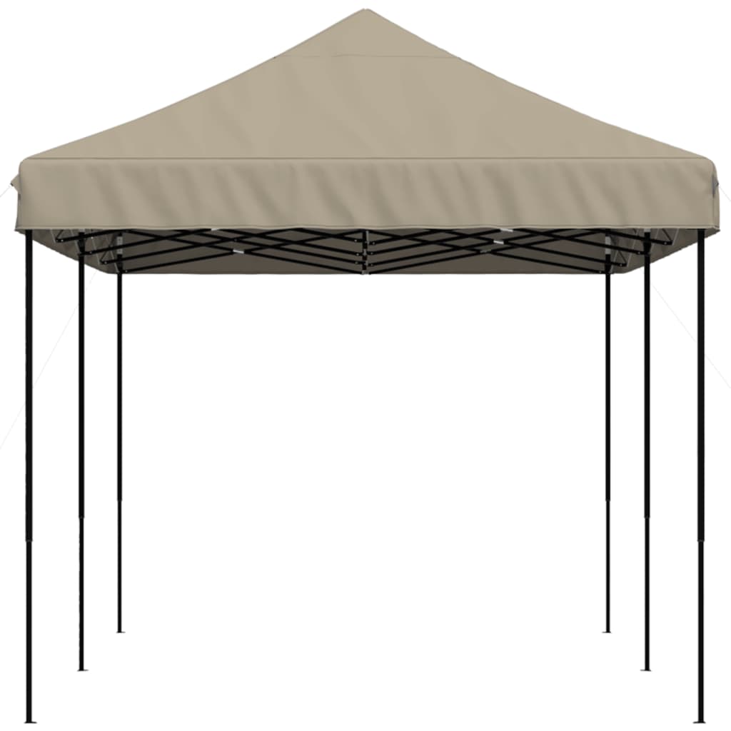 vidaXL Partyzelt Faltbar Pop-Up Taupe 580x292x315 cm