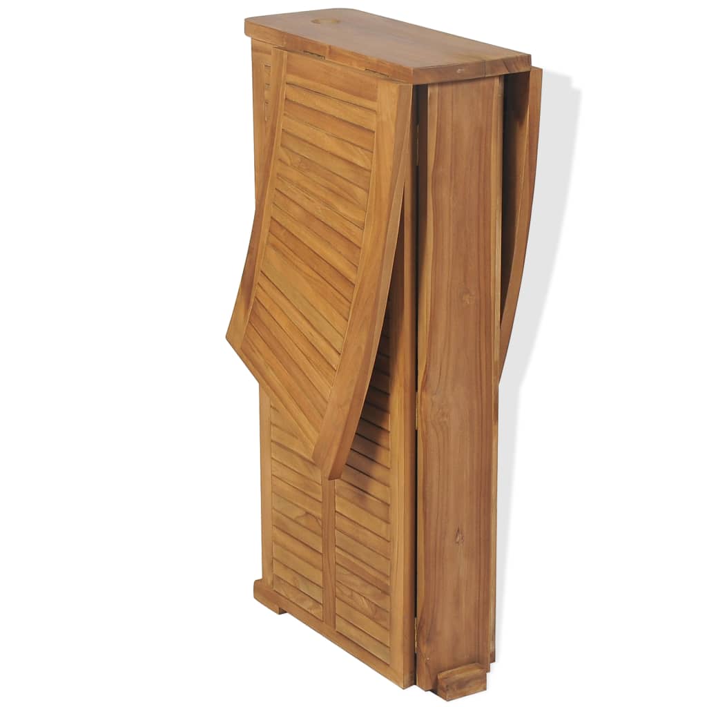 vidaXL Klappbarer Bartisch 155x53x105 cm Teak Massiv