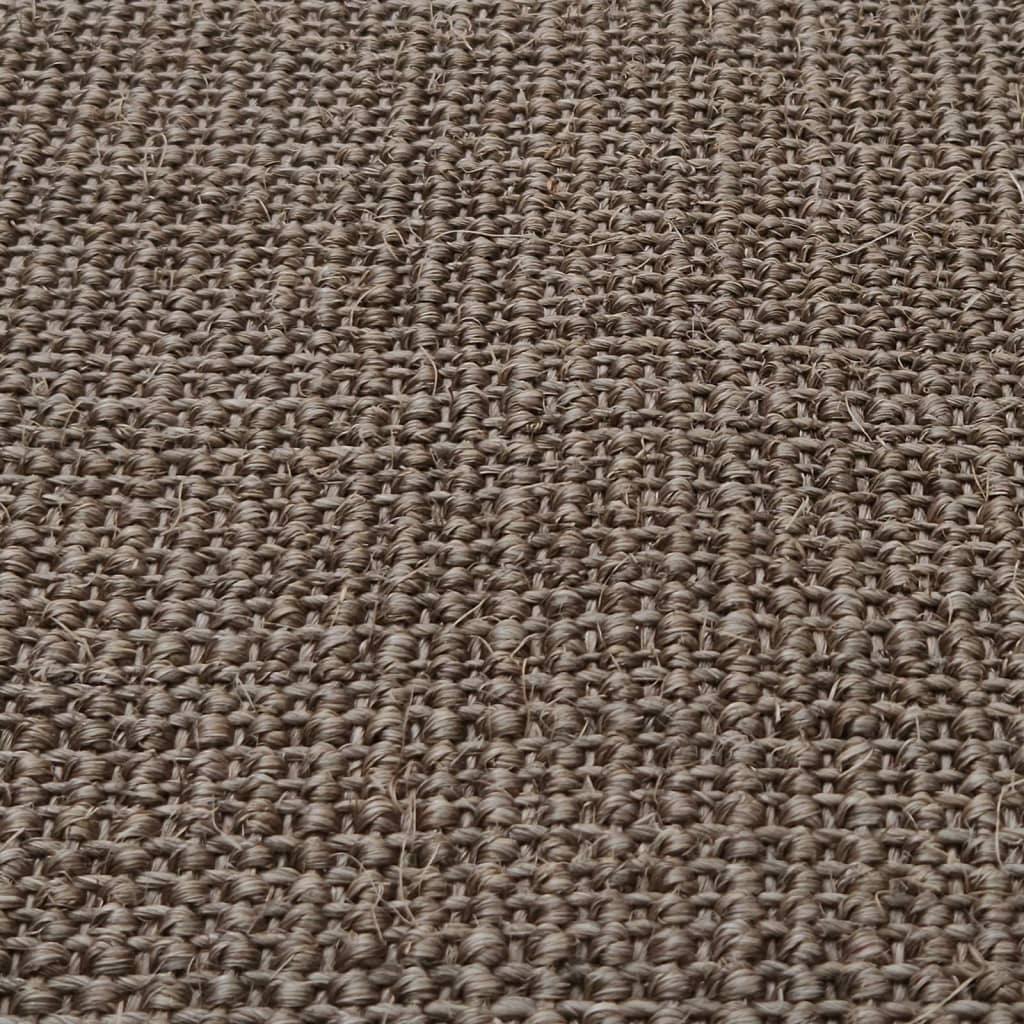 vidaXL Teppich Natur Sisal 80x300 cm Braun