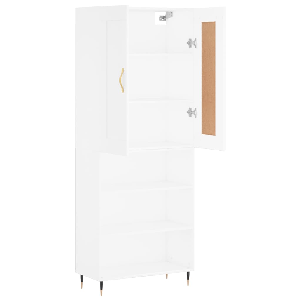 vidaXL Highboard Weiß 69,5x34x180 cm Holzwerkstoff