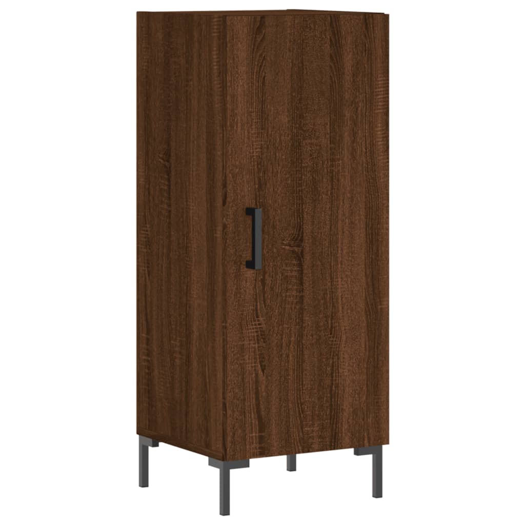 vidaXL Highboard Braun Eichen-Optik 34,5x34x180 cm Holzwerkstoff