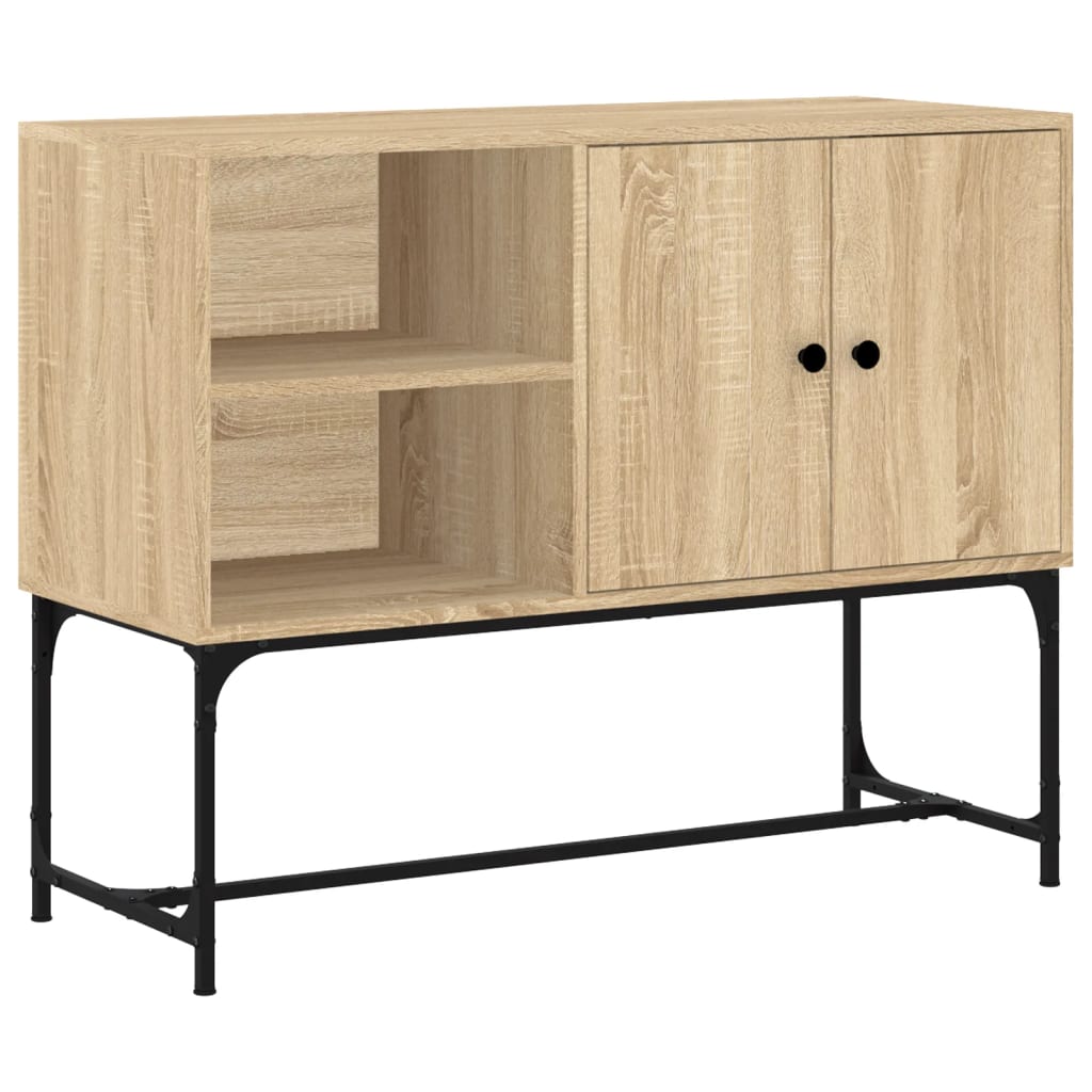 vidaXL Sideboard Sonoma-Eiche 100x40x79,5 cm Holzwerkstoff