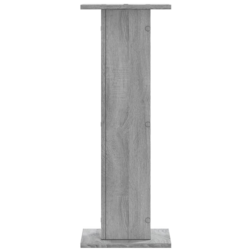 vidaXL Pflanzenständer 2 Stk. Grau Sonoma 30x30x80 cm Holzwerkstoff