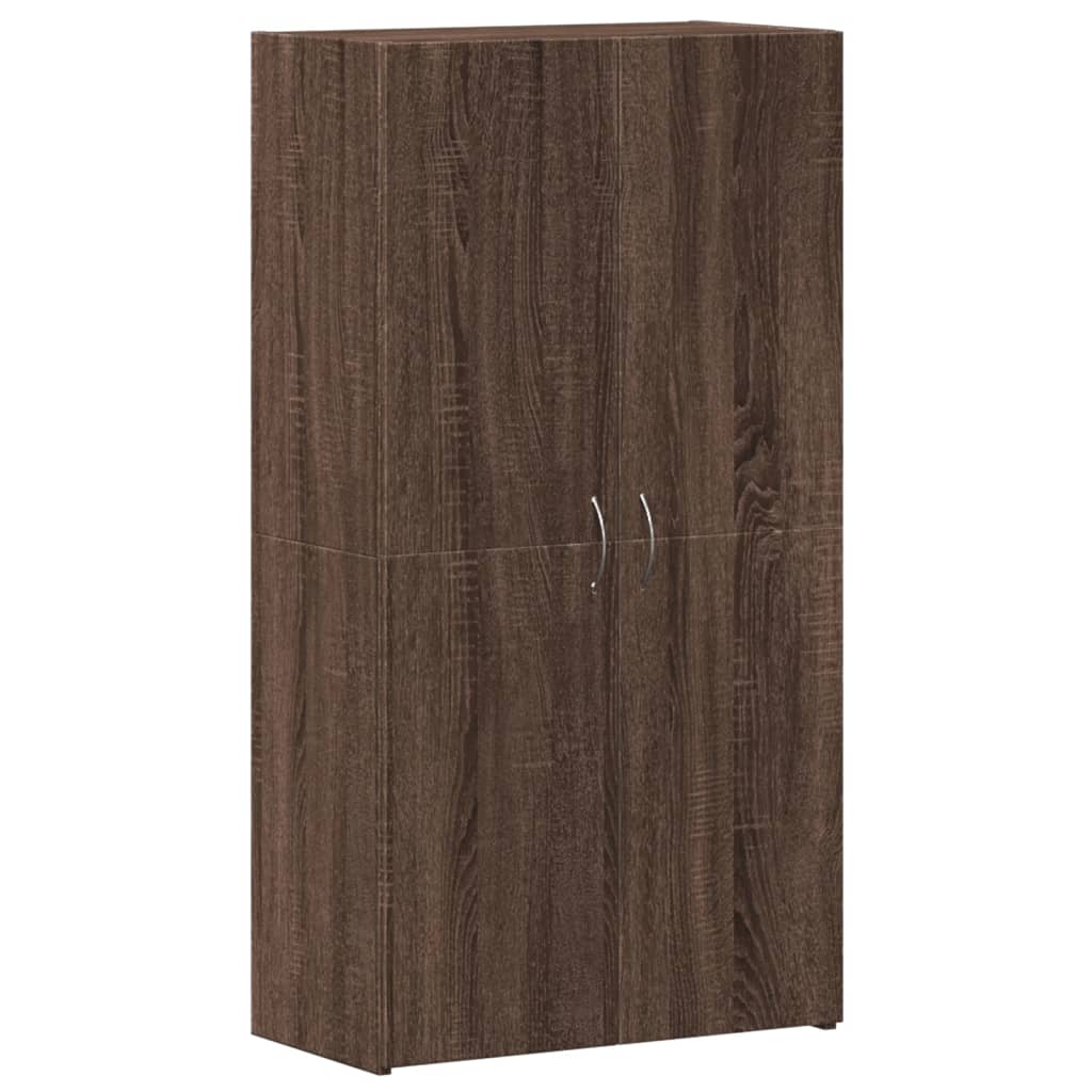 vidaXL Aktenschrank Braun Eichen-Optik 60x32x115 cm Holzwerkstoff