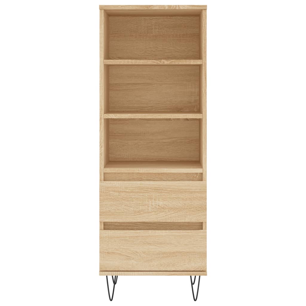 vidaXL Highboard Sonoma-Eiche 40x36x110 cm Holzwerkstoff