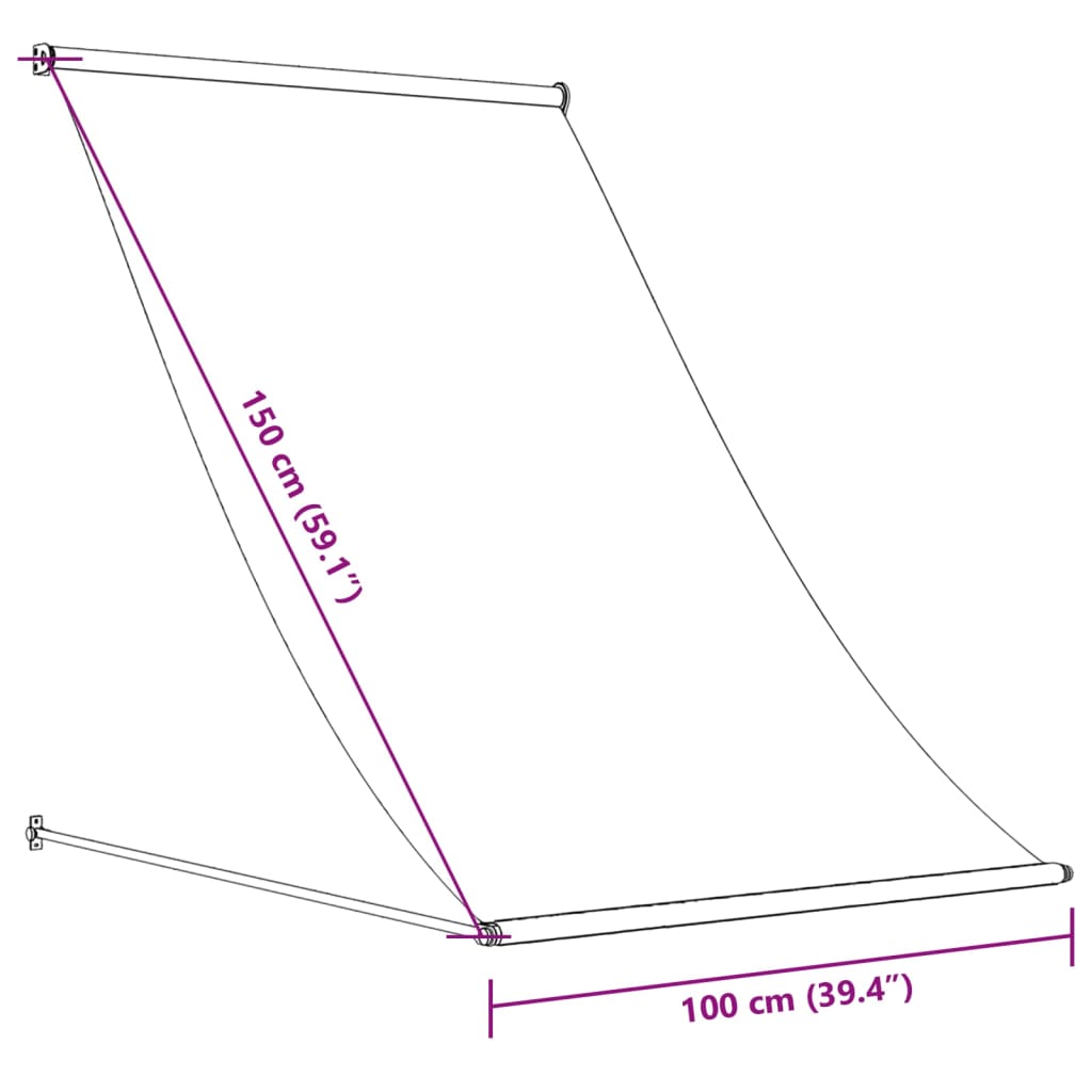 vidaXL Markise Einziehbar Anthrazit 250x150 cm Stoff und Stahl