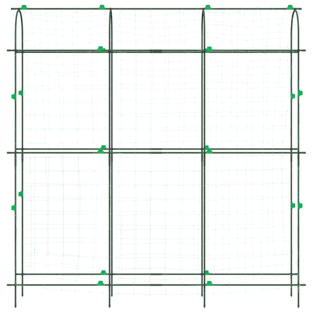 vidaXL Pflanzennetz U-Rahmen 181x31x182,5 cm Stahl