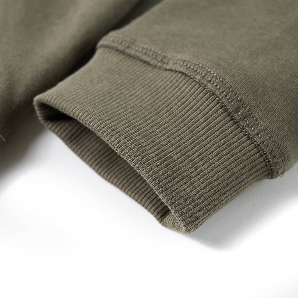 Kinder-Kapuzenpullover Khaki 116