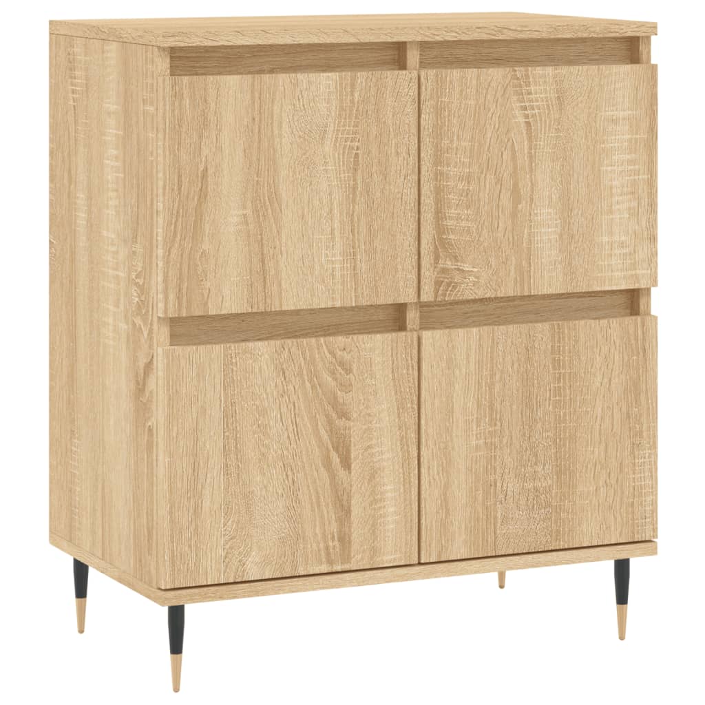 vidaXL Sideboards 2 Stk. Sonoma-Eiche Holzwerkstoff