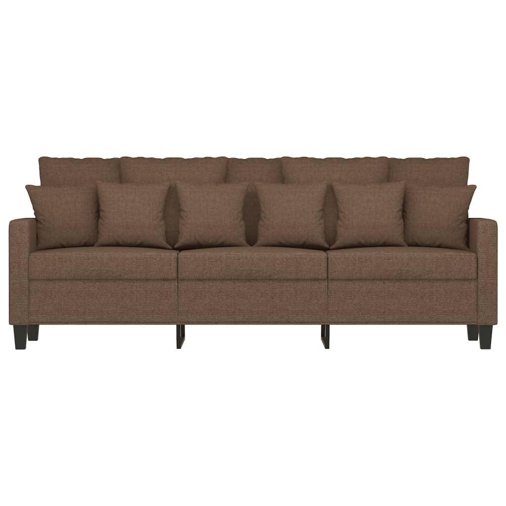 vidaXL 3-Sitzer-Sofa Braun 180 cm Stoff