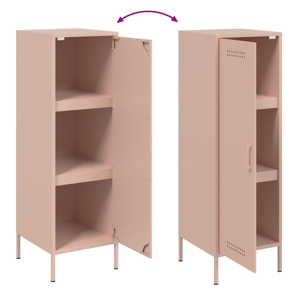 vidaXL Highboard Rosa 36x39x113 cm Stahl