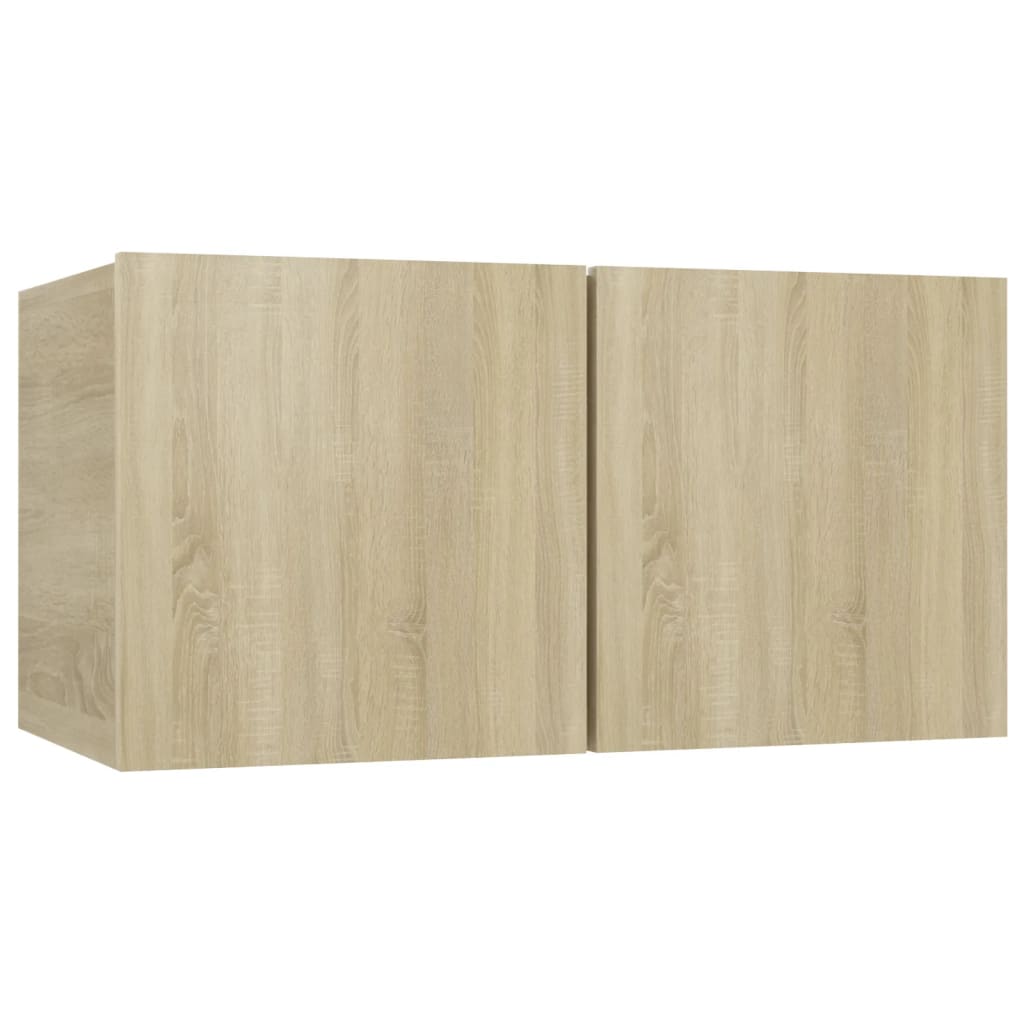 vidaXL 10-tlg. TV-Schrank-Set Sonoma-Eiche Holzwerkstoff