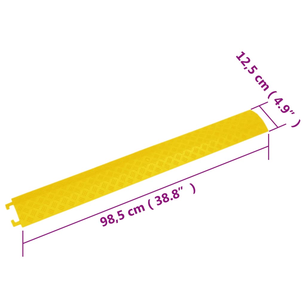 vidaXL Kabelbrücken 2 Stk. 98,5 cm Gelb