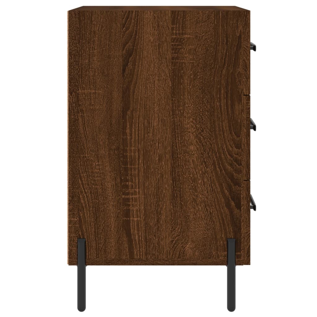 vidaXL Nachttisch Braun Eichen-Optik 40x40x66 cm Holzwerkstoff